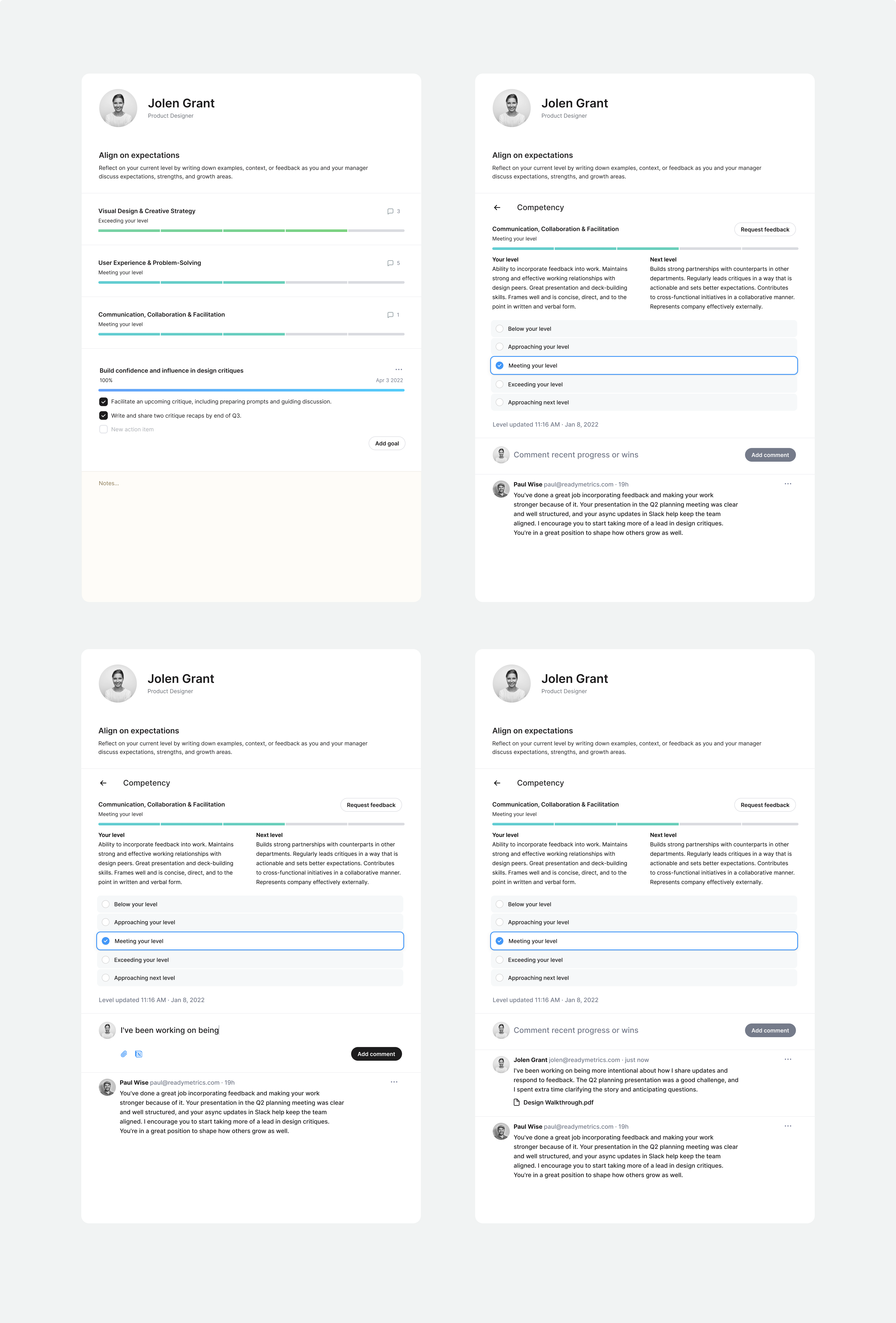 ReadyMetrics framework integration