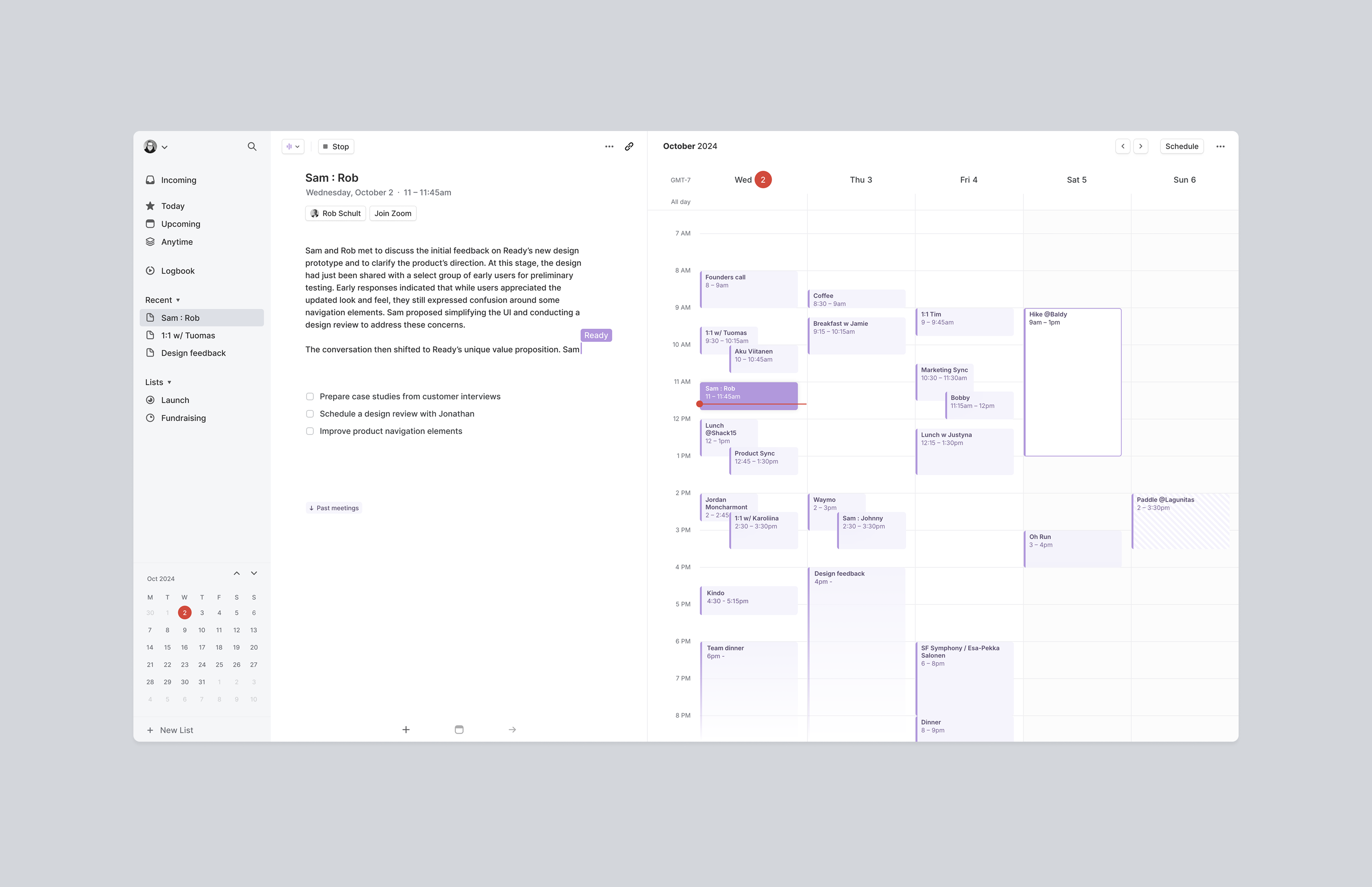 Ready.app prototype